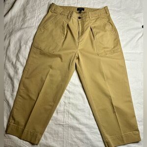 Banana Republic Tan Chinos Relaxed Wide-Leg